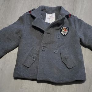 Cute jacket/ pea coat gray sz 2T-3T